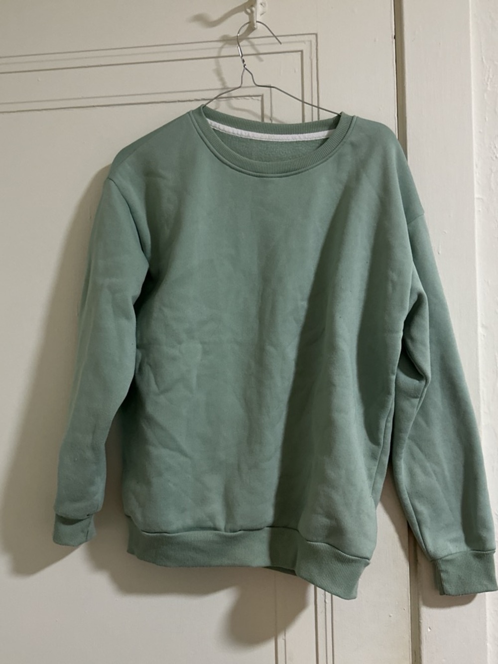 SHEIN Sage oversized Green Crewneck Sweatshirt